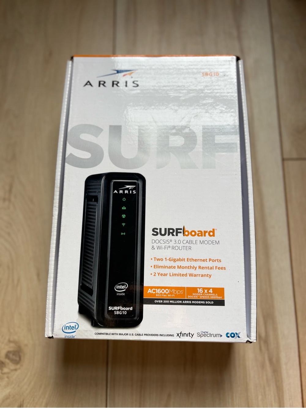 ARRIS SURFboard SBG10 Cable Modem WiFi Router Dual Band Xfinity Spectrum Cox